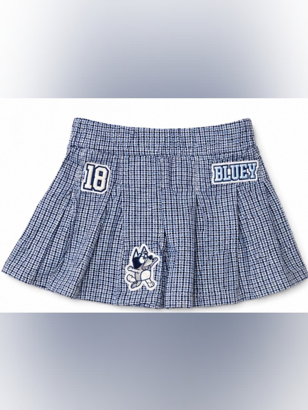 Bluey Girls Plaid Skort with Built-In Shorts XS (4/5)